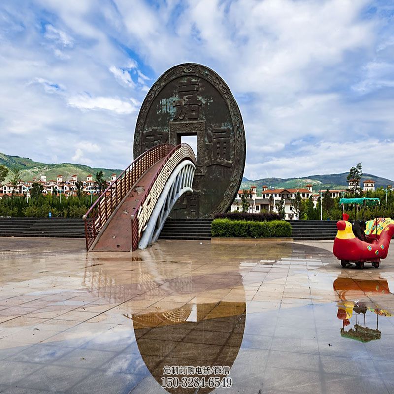 常州步行街古币雕塑 游乐场铜币雕塑 铸造雕塑 常州步行街古币雕塑 游乐场铜币雕塑 铸造雕塑