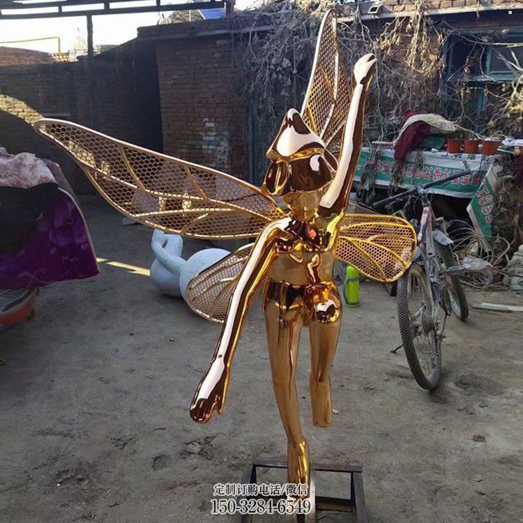 无锡小精灵雕塑，抽象卡通雕塑，美陈人物摆件 (2)