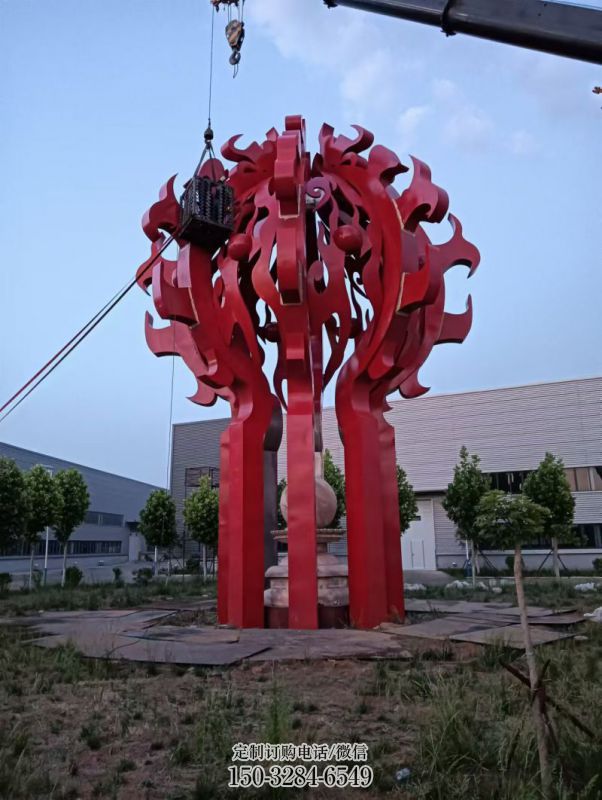 玄武火球雕塑,精神堡垒火球雕塑落地展示 (11) 玄武火球雕塑,精神堡垒火球雕塑落地展示 (11)