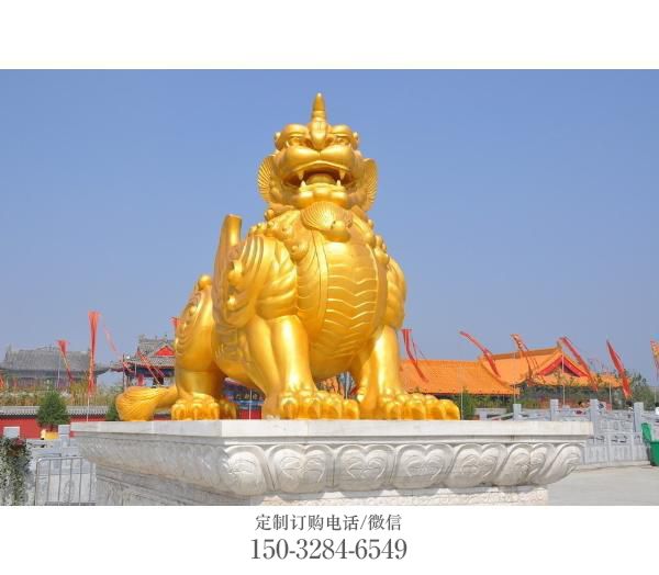 南通广场貔貅雕塑,动物彩绘雕塑,抽象效果 南通广场貔貅雕塑,动物彩绘雕塑,抽象效果